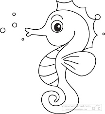 Seahorse On Seahorses Seahorse Drawing And Seahorse Clip Art Seahorse Drawing Animal Coloring Pages Animal Outline