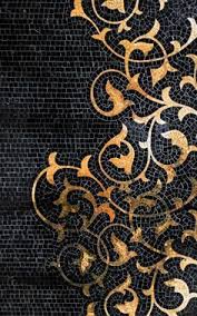 Black And Gold Tiles Pin By Yael Alon On Interior Mosaic Glass Mosaic Tiles Mosaic