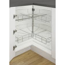Find Kaboodle 2 Tier Corner Rotating Baskets At Bunnings Warehouse Visit Your Local Stor Kitchen Corner Cupboard Cupboards Organization Corner Storage Cabinet