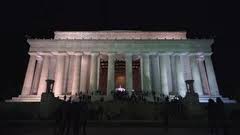 Rangers are on duty from 9:30 a.m. Abraham Lincoln Memorial At Night Wash Stock Video Pond5