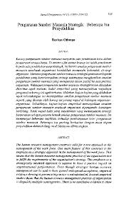 Ia juga rnerupakan suatu pelaburan yang dibiayai oleh organisasi itu sendiri. Pdf Pengurusan Sumber Manusia Strategik Beberapa Isu Penyelidikan Lim Chia Seang Academia Edu