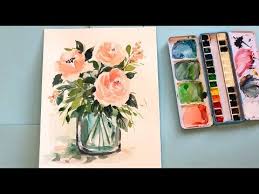 Maybe you would like to learn more about one of these? 20 Best Step By Step Easy Watercolor Flowers Tutorials Videos On How To Paint Roses Peon In 2021 Watercolor Flowers Tutorial Flower Drawing Step By Step Watercolor