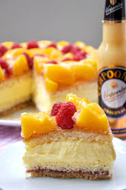 Pfirsich Himbeer Eierlikor Verpoorten Torte Kuchenrezepte Mit Eierlikor Rezept Dessert Ideen Gesunde Desserts Zitronen Desserts