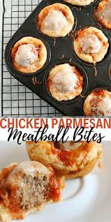 Chicken Parm Meatball Crescent Bites Recipe Dine Dream Discover Recipe In 2020 Chicken Parmesan Meatballs Parmesan Meatballs Recipes