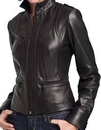 100 Genuine Top Quality Leather Black Color Front Closure Feature Stitching Detail Original Y Leather Jackets Women Leather Jacket Style Black Leather Jacket
