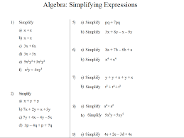 Simplifying expressions are the most basic techniques of algebra that form the foundation for solving any expression. Gcse Maths Algebra Worksheets Simplifying Expressions Teaching Resources