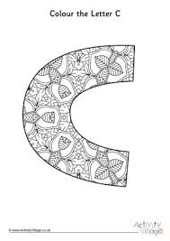 Illuminated Letter C Colouring Page Mandala Coloring Mandala Coloring Page Mandala Coloring Pages