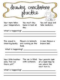 Drawing Conclusions Freebie Drawing Conclusions First Grade Reading Reading Classroom