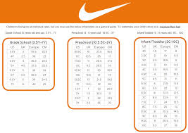 nike size guide sole mechanics