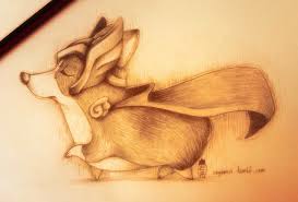 He Looks So Proud Corgi Art Animal Art Colorful Drawings