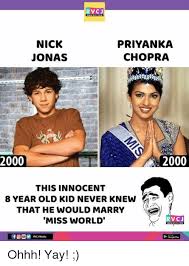 Rvcj Nick Jonas Priyanka Chopra An 2000 2000 This Innocent 8 Year Old Kid Never Knew That He Would Marry Miss World Rvcj Foorvcj Media Ohhh Yay Meme On Me Me Priyanka chopra jonas just tried to congratulate her husband nick jonas on instagram — but it turned into a whole saga after she got his age wrong. rvcj nick jonas priyanka chopra an 2000