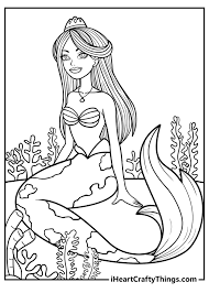 There are tons of great resources for free printable color pages online. Mermaid Coloring Pages 30 Magical Designs 100 Free 2021