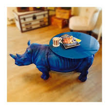 Great savings & free delivery / collection on many items. Blue Art Rhino Gifts The Great Retro Designer Sculpture Coffee Table