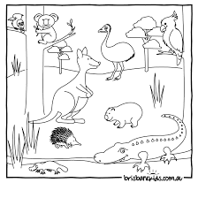 Australian Animals Colouring Pages Coloring Pages Of All Ages Coloring Page Coloring Page Australia Animals Australian Animals Animal Coloring Pages