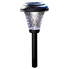 Moonrays Payton Style Solar Powered 2 4 Lumen Black Outdoor Integrated Led Landscape Path Light 8 Pack 91381 The Home Depot Best Outdoor Solar Lights Led Path Lights Outdoor Solar Lights