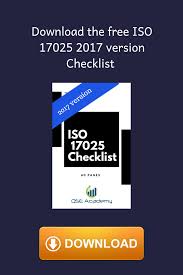 Iso 17025 Checklist 2017 Version Checklist Iso Version