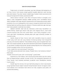 Main ship particulars are length of 120 m and beam of 20 m. Karangan Bercuti Ke Pulau Tioman