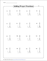 You can email this to students and parents and they will all have. Adding Unlike Fractions Different Denominators Worksheets