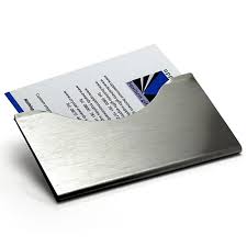 It holds up to 15 original business cards or 9 luxe business cards and is the perfect conversation starter. Brushed Steel Business Card Case Business Gifts Supplier