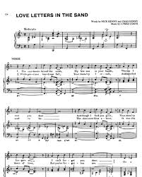 Here are the love story piano notes with letters and lyrics for beginners. Love Letters In The Sand Sheet Music By John Frederick Coots Nkoda