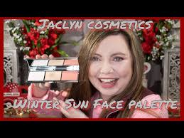 NEW JACLYN COSMETICS WINTER SUN FACE PALETTE! REVIEW, SWATCHES, AND REAL  TIME USE!
