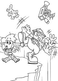 Kids next door pictures to print and color. Kids Next Door Coloring Pages Reporter Falling Bulk Color