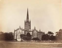 The Cathedral, Calcutta Print, 1858-61 ...