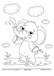 27 036 views 4 769 prints. Baby Elephant Having Fun Coloring Page Kidzezone