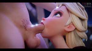 Elsa from Frozen Blows and Swallows | Animated - Pornhub.com