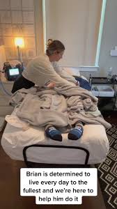 GRWM but make it ALS style. Just getting up and out of bed every day is a  process, but it hast stopped Brian from doing the things he loves…With a  little help from his people #staytuned #foryoupage ...