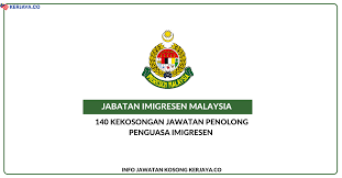 We did not find results for: Jabatan Imigresen Malaysia Penolong Penguasa Imigresen Kerja Kosong Kerajaan