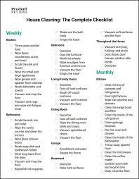 Throw away spoiled food i think we're all guilty of letting food go bad. House Cleaning Checklist Printable Pdf Prudent Reviews