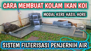 Sebelum membuat kolam ikan koi ada baiknya kita pelajari terlebih dahulu cara tepat agar ikan tetap sehat dan air tetap jernih. Rincian Biaya Membuat Kolam Ikan Koi Modal Kere Hasil Hore Youtube