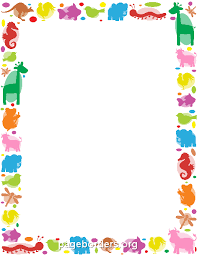 Animal Border Clip Art Page Border And Vector Graphics Borders For Paper Borders And Frames Page Borders