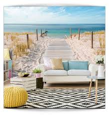 Wenn diese einen natürlichen look haben wie beim landhausstil, passen die naturbelassenen bilderrahmen aus eichenholz sehr gut dazu und ergeben ein stimmiges gesamtbild. Vlies Fototapete Strand Meer Tapeten Wohnzimmer Wandbild Horizont Xxl 4farb Deko Ebay Tapeten Wohnzimmer Fototapete Strand Tapete Schlafzimmer