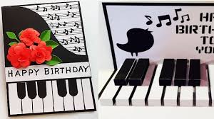 This is to make sure that the text in your birthday card is displayed correctly. Happy Birthday Piano 3d Popup Card Handmade Birthday Card Idea Youtube