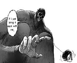 A titan after appears and starts fighting with the other titans while blowing off people; Manga Spoilers Yo Eren Shingekinokyojin