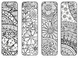 Printable pdf bookmark coloring page with retro pop flower design! Pin On Konyvjelzok