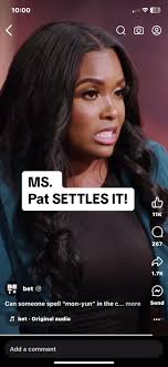 Ms. Pat SETTLES IT! #bet #mspatsettlesit #comedy #funny #fyp