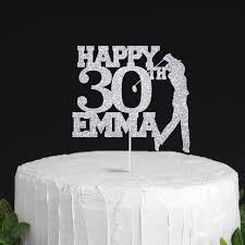See more ideas about golf themed cakes, themed cakes, golf cake. Personalised Golf Birthday Cake Topper With Name And Age Pomchick