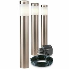 Garden Lights 3x Borne D Eclairage Led De Jardin Albus Eclairage De Jardin Lights Led Led Lights