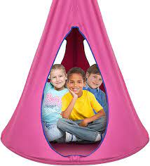 The best thing about these ultimate kids hammocks is the size. Amazon Com Sorbus Kids Nest Swing Chair Nook Hanging Seat Hammock For Indoor Outdoor Use Great For Children 40 Inch Nest Pink Furniture Decor