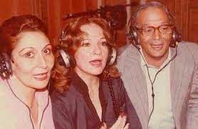 اثناء تسجيل احدي اغنيات مسرحية ريا وسكينة arabian beauty old pictures old egypt