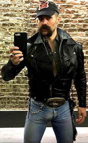Pin By Jorge L On Beards Leather Jacket Men Mens Leather Clothing Men In Tight Pants