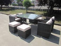 Garden table and chair sets are the perfect addition to any garden, and at homebase you'll find a wide selection to choose from. Rattan Wicker Conservatory Outdoor Garden Furniture Patio Cube Table C Uk Leisure World