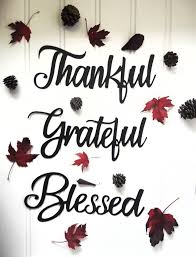 Thankful Grateful Blessed Signs Metal Thankful Sign Etsy Thankful Sign Grateful Thankful Blessed Sign Family Pictures On Wall