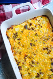 Don't think that this cheesy potato casserole is only for breakfast. Amish Breakfast Casserole 4 Sons R Us