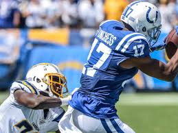 Devin funchess, then of the indianapolis colts, on the sidelines before a game against the miami dolphins at lucas oil stadium in indianapolis on nov. Report Green Bay Packers Expected To Sign Devin Funchess Sports Illustrated Michigan Wolverines News Analysis And More