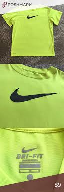 Black And Neon Green Nike Shirt Nike Youth Dri Fit Neon T Shirt Nike Dri Fit Clothes Design