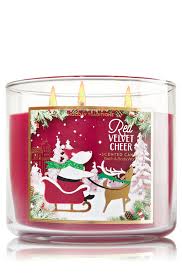 Red Velvet Cheer 3 Wick Candle Home Fragrance 1037181 Christmas Scents Scented Candles Candles And Candleholders